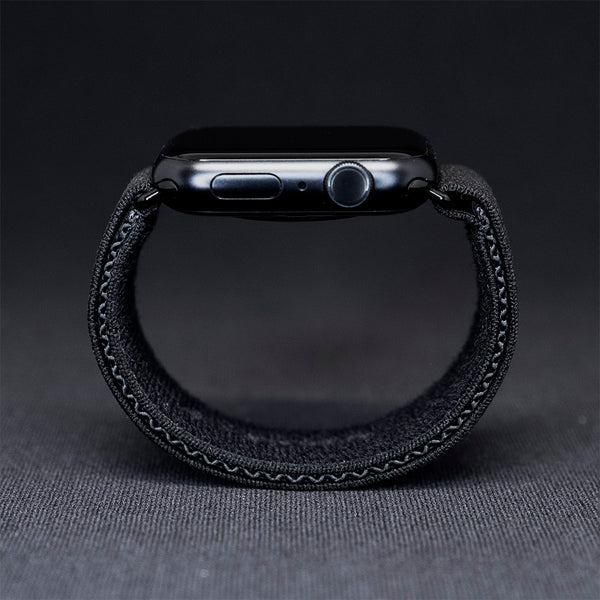 Taktikai fekete Stripa óraszíj Apple Watch-hoz