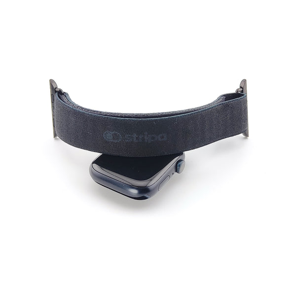 Basic fekete Stripa óraszíj Apple Watch-hoz