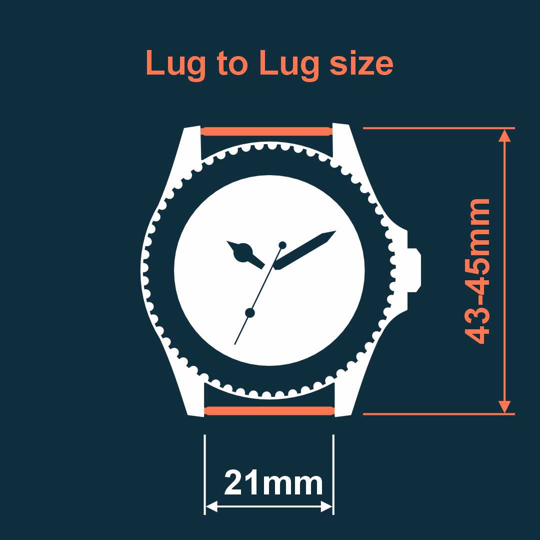 45mm lug best sale to lug